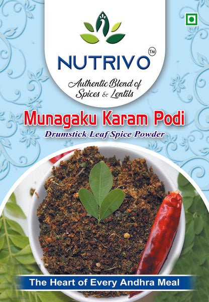 Munagaku Karam Podi – Spiced Moringa Leaf Powder