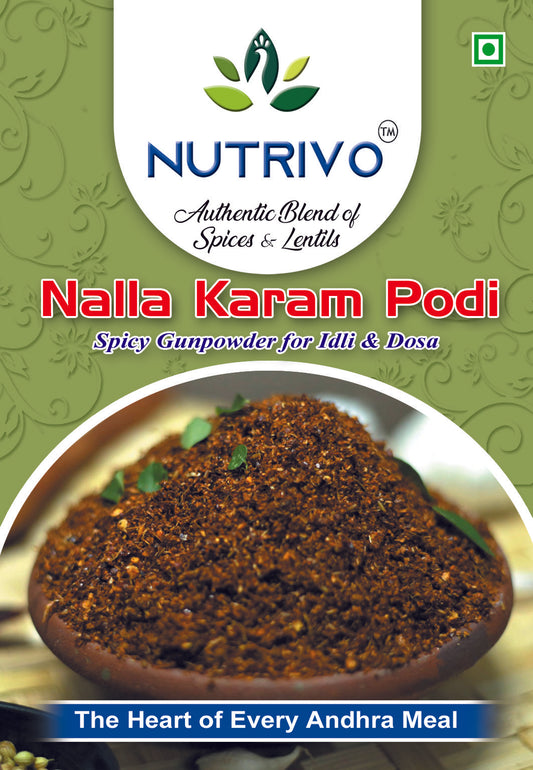 Nalla Karam Podi – Traditional Andhra Black Spice Powder