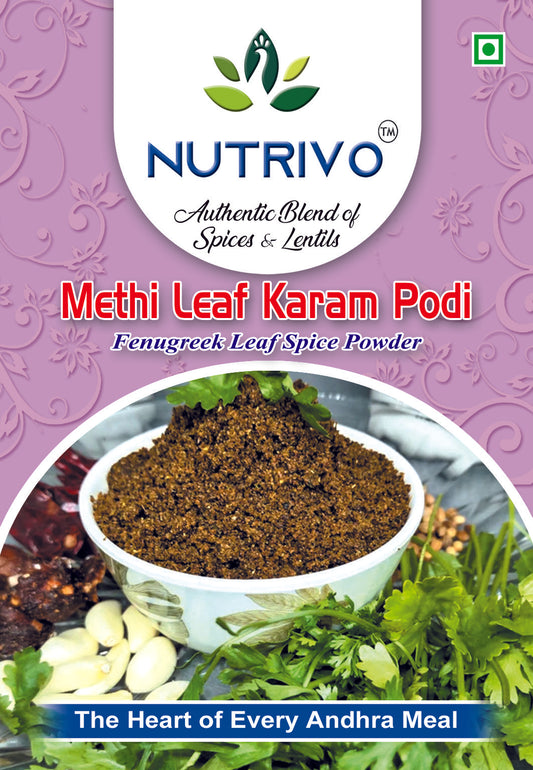 Methi Leaf Karam Podi – Spiced Fenugreek Leaf Powder